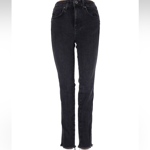 Free People Denim - EUC We the Free Free People Black Wash denim skinny jeans size 26
